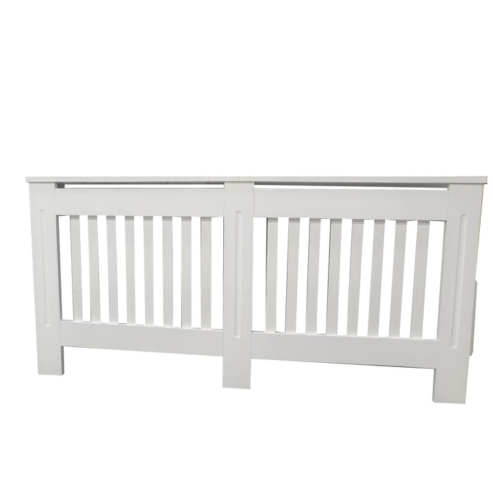 Masca XL - 172x19x81,5 cm, grosime 21 mm, pentru calorifer alb lucios / lemn MDF cu lamele verticale MAPROFI