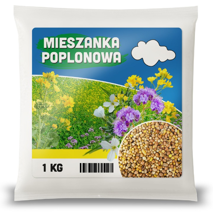 Amestec Ingrasamant Verde 1 kg – Mix de Crestere Rapida: Mustar, Ridiche, Facelia