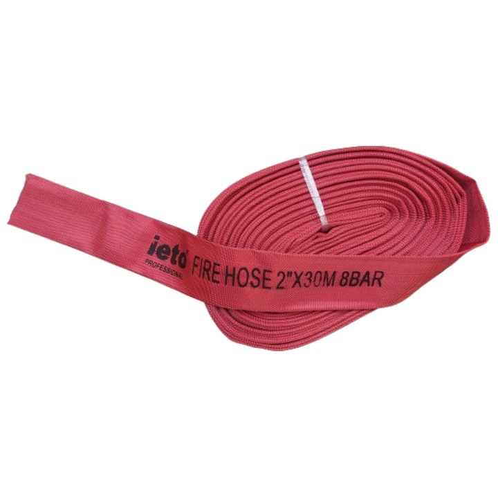 Furtun pompieri, 2 toli, 30 m, rosu