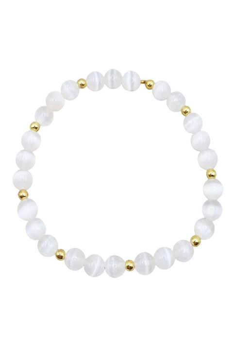 Bratara din Ochi de pisica sui Hematit auriu