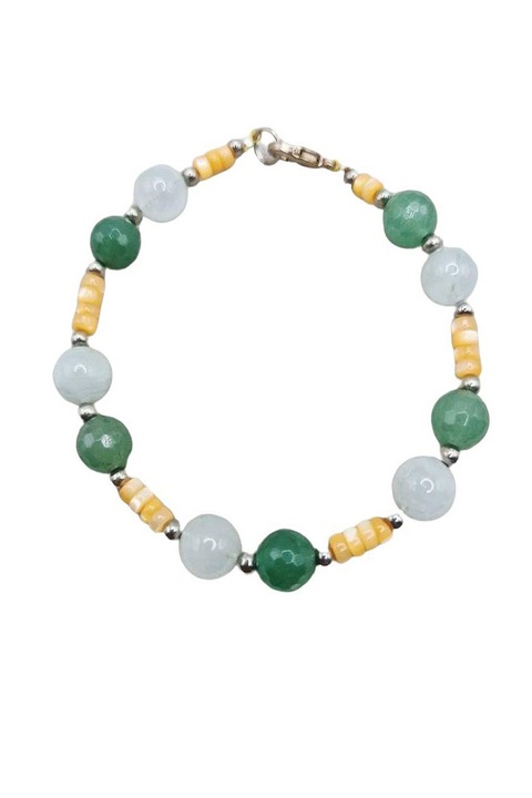 Bratara din Aventurin, Acvamarin si otel inoxidabil