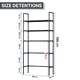 Raft modular HAPPY JOKER, 3 polite, negru, 65x25x155cm