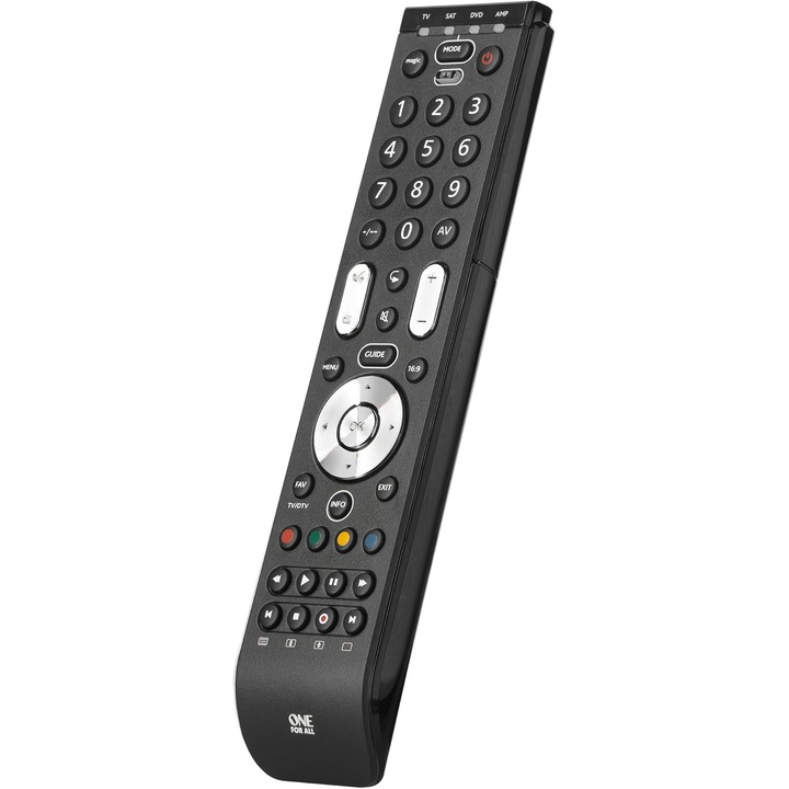 Telecomanda Universala One For All URC 7140, Control 4 Dispozitive, Instalare Rapida, Design Ergonomic