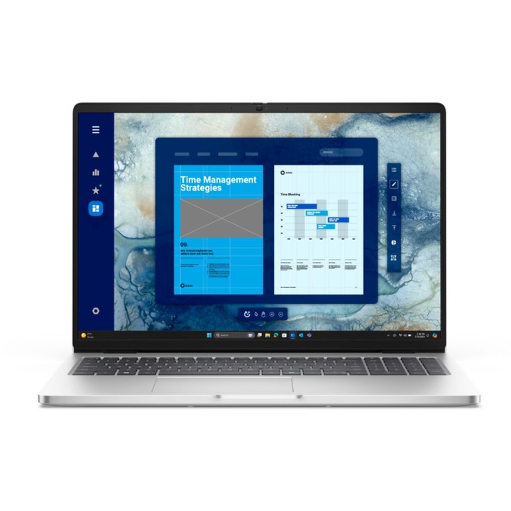 Лаптоп Dell Pro 16", Intel Core Ultra 7 255U, 16GB DDR5, 2TB SSD, Сребрист, 35.8x25.2x2.1cm