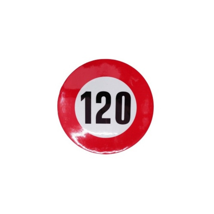 Fényvisszaverő matrica sebességhatár 120 km/h – Ø12 cm