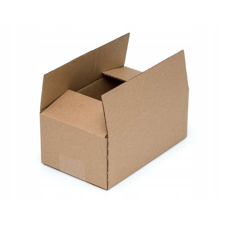 Set Cutii Carton, Neopak, Tip Clasic, 250x150x100 mm, Carton Ondulat Rezistent 3 Straturi, 360g/m2, Expediere Curierat si Depozitare, Maro, 50 buc