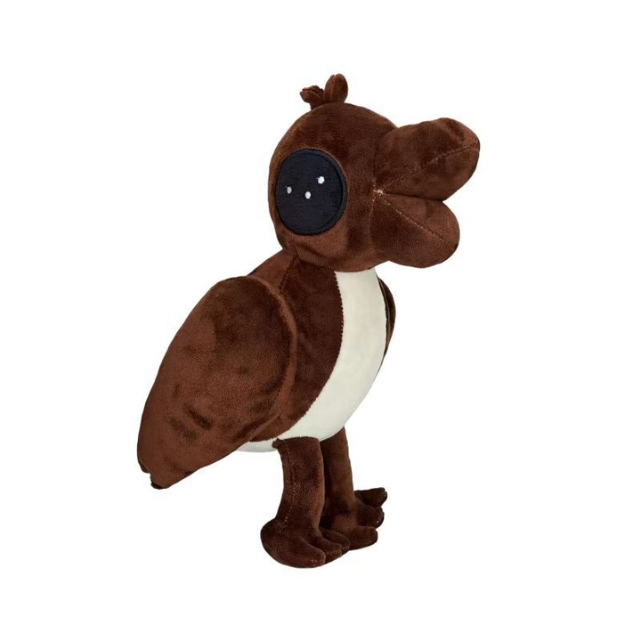 Jucarie de plus, pasare maro cu trei colturi, 25cm, 165g