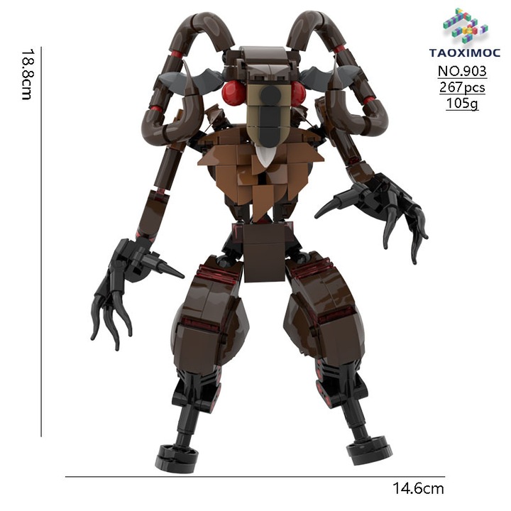 Комплект фигурки Forest 99 Nights, строителни блокове, Super Goat Monster, многоцветен