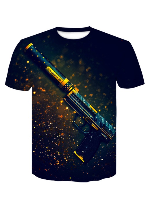 Férfi CS:GO Counter-Strike 2 póló szett, kerek nyakú, többszínű