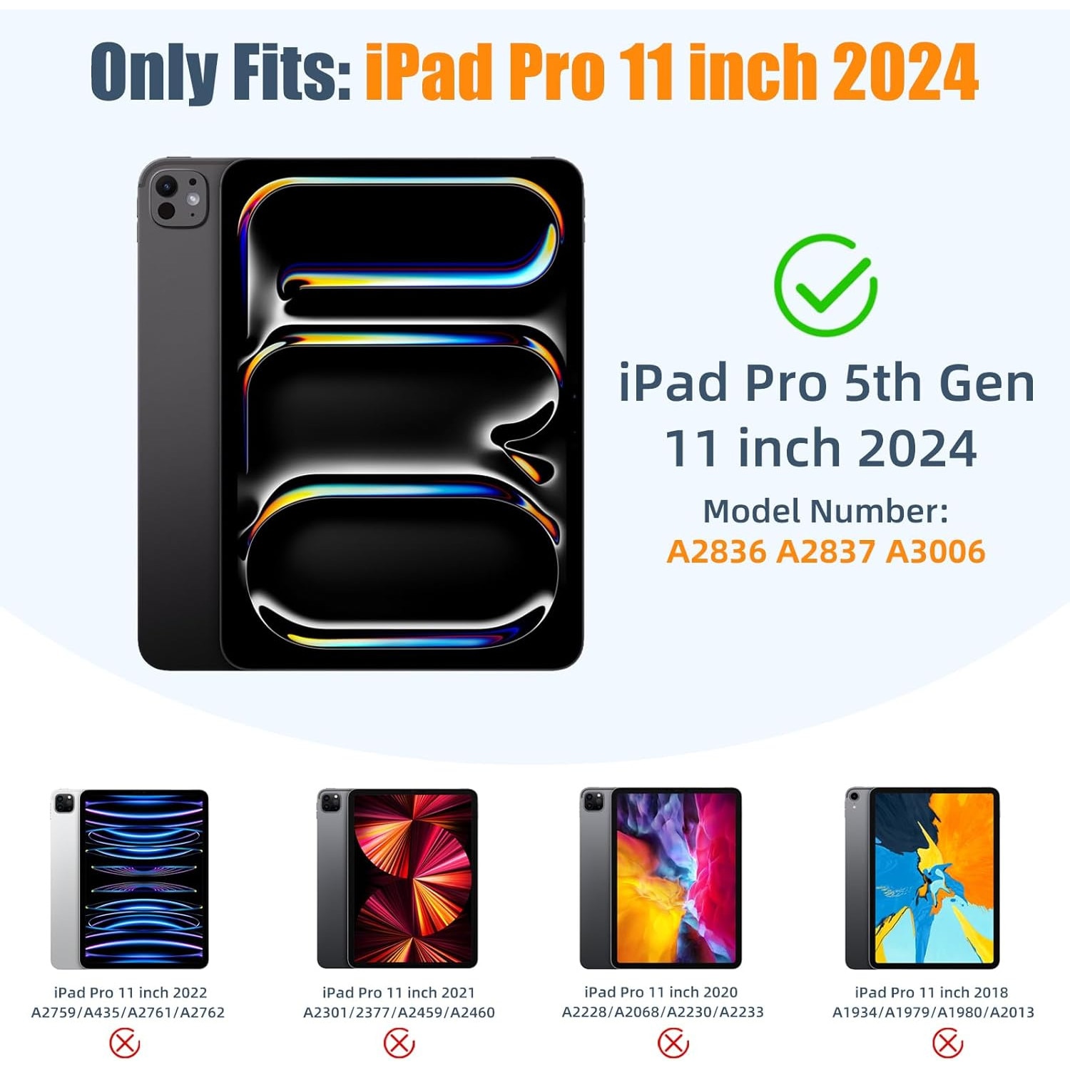 Husa pentru Apple iPad Pro 11 M5 / M4 (2025, 2024) cu functie wake-up/sleep tip stand