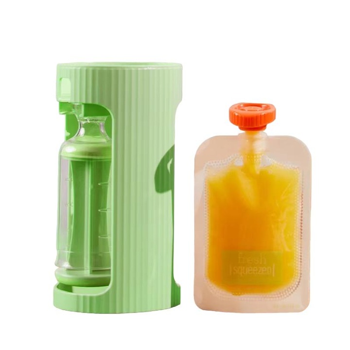 Capsor copii depozitator piureuri bebelusi portabil reutilizabil, potrivit pentru sugari