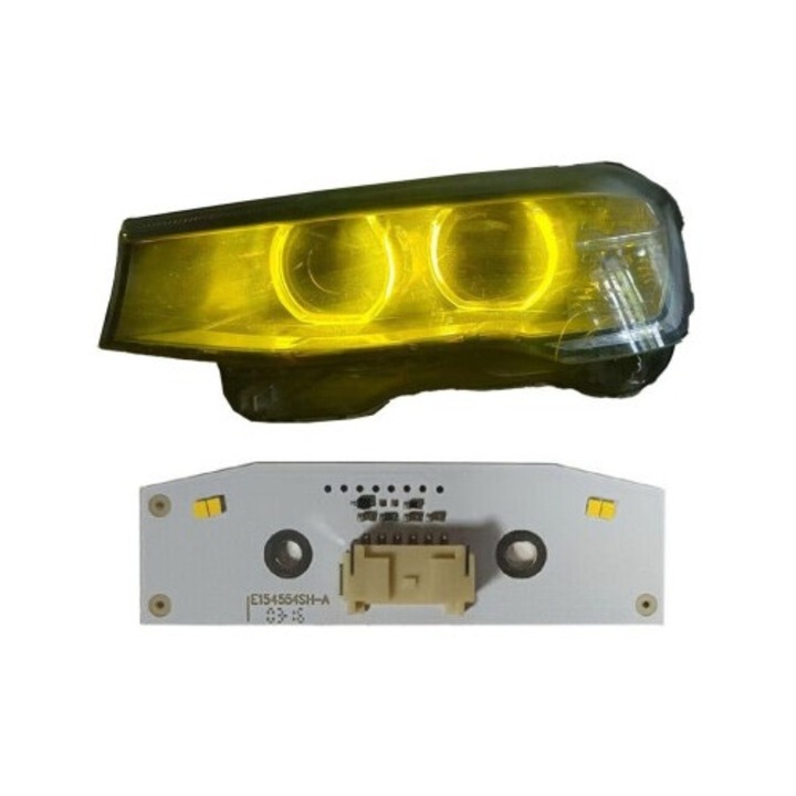 Modul Galben CSL Style Angel Eyes DRL pentru BMW X3 F25, X4 F26, Seria 2 F45 - 1308310415, 26700131114