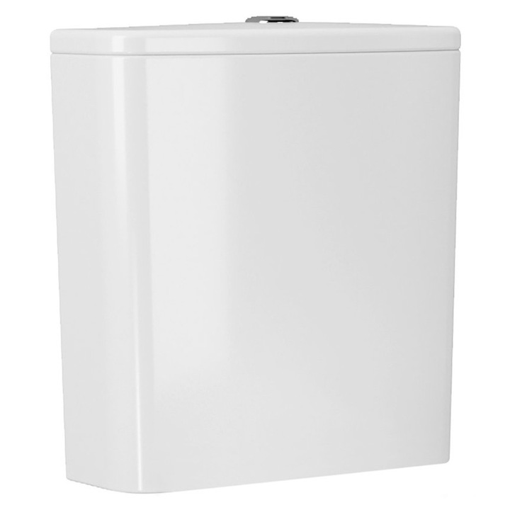 Rezervor WC, Sapho, alb, ceramica, set cu ventil de umplere si golire, 5.2kg