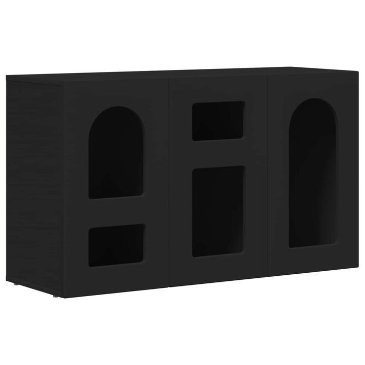 Служебен шкаф Черно 100 x 35 x 59 см Инженерно дърво, vidaXL, 891345