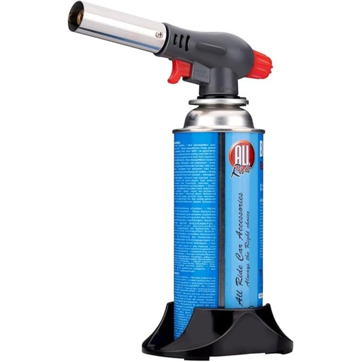 Gázégő, All Ride, 200 kW, rozsdamentes acél, szett butánpalackkal, 20,5x7,5x17,5cm