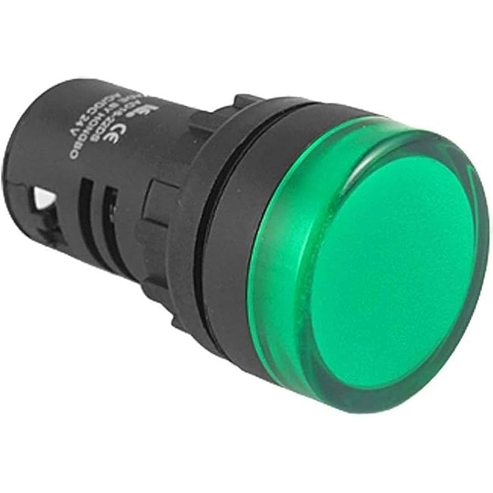 Indicator LED 220V, AndrexNET, 22mm, verde