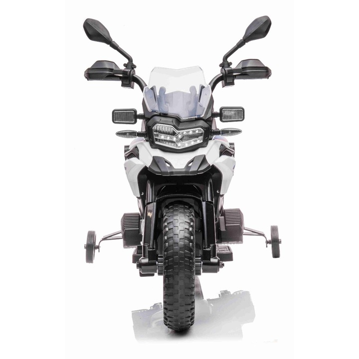 Motocicleta electrica Tea Sports BMW F850 GS, 2 motoare 35W, baterie 12V, alb, 111x62x76cm