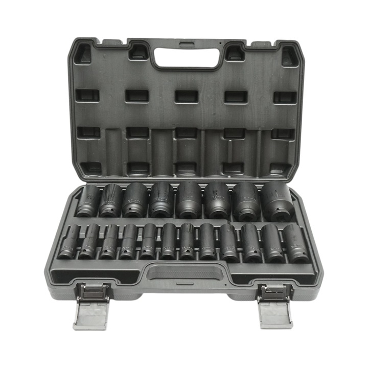 Trusa chei tubulare de impact lungi 10-38mm, 78mm, patrat 1/2 inch Cr-Mo 20 piese Lusali Group