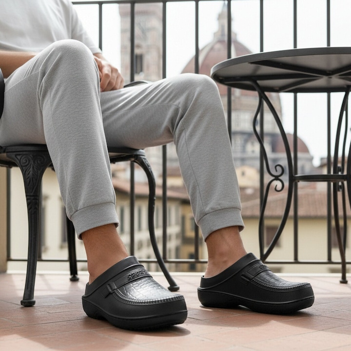 Саботи B75negru 106934, Черен