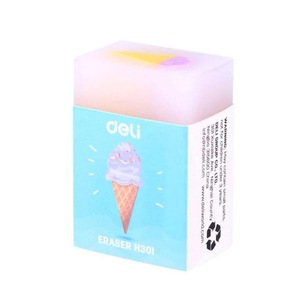 Radiera pentru creion Motive Inghetata, Deli, set 36 produse