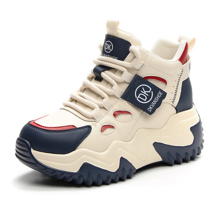 Tenisi dama cu platforma 799, Albastru