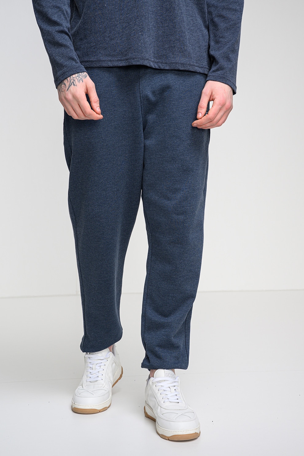 Tommy Jeans, Pantaloni de trening cu buzunare laterale, Bleumarin, L