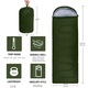 Set Sac de Dormit pentru Camping si Excursii - Model Usor din Microfibra, pentru Adulti si Copii, Ideal pentru Trekking si Montan