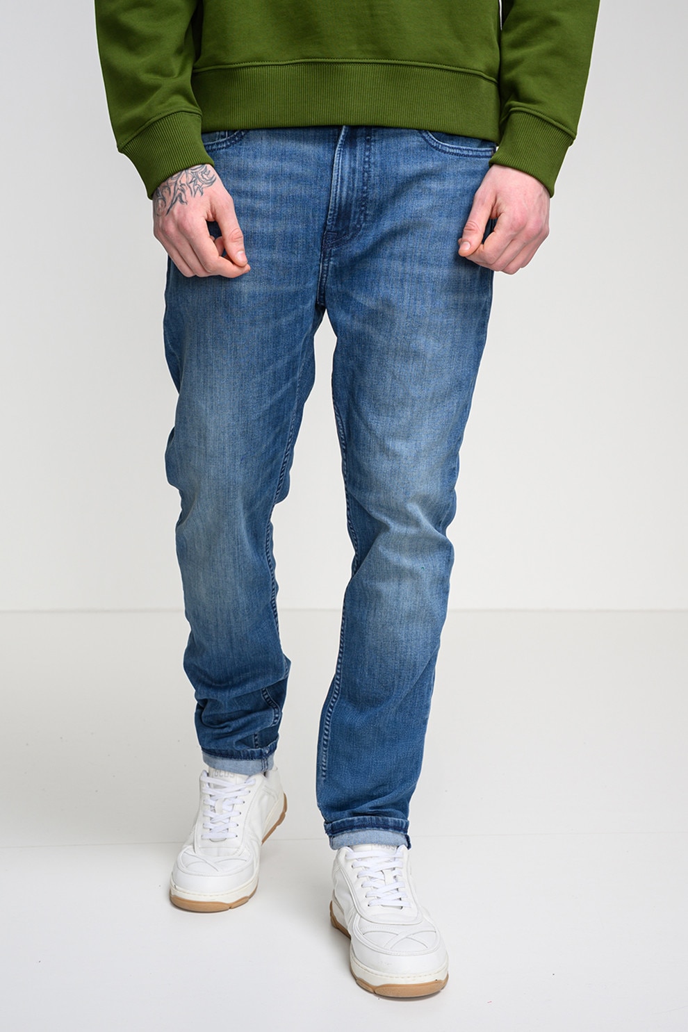 CALVIN KLEIN JEANS, Blugi uni regular fit, Albastru deschis, W36-L32