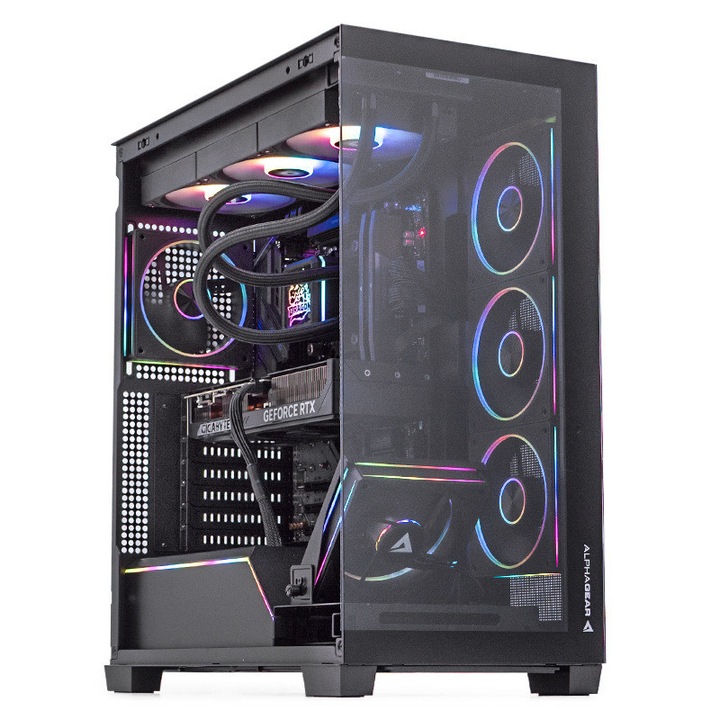 Sistem Desktop PC Gaming Ambra White Core i5-9400 up to 4.10GHz, 32GB DDR4, SSD 512GB, Video RTX3050 6GB Windows 11, Wi-Fi 6