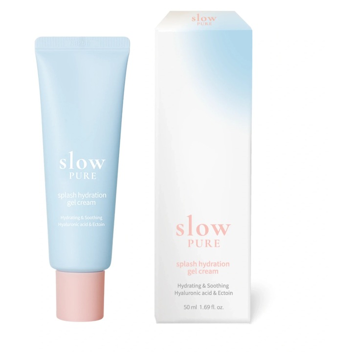 Hialuronsavas gél arckrém, Slowpure, 50 ml, hidratáló, érzékeny bőrre