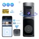 Sonerie Video Inteligenta Wi-Fi, MIANDREE®,1080P HD, Pentru Usa/Poarta, Senzor Miscare, Audio Bidirectional, Vizualizare Nocturna, Senzor PIR, Aplicatie iCam365, Baterie Reincarcabila 9000mAh ( 90 de zile ), Rotire 60°, Unghi de Vizualizare 92°, Negru