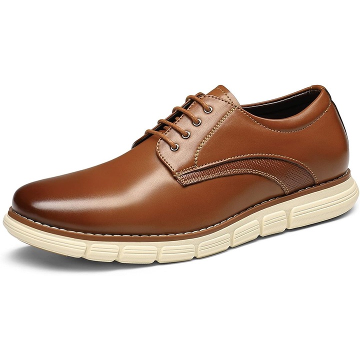 Pantofi casual pentru barbati, maro cu alb 41.5