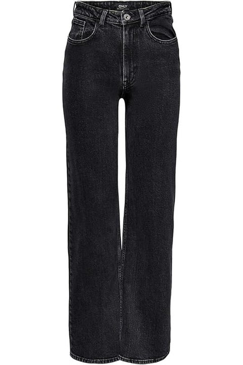 Blugi largi cu talie inalta pentru femei, negru, marime W24/L30, ONLY