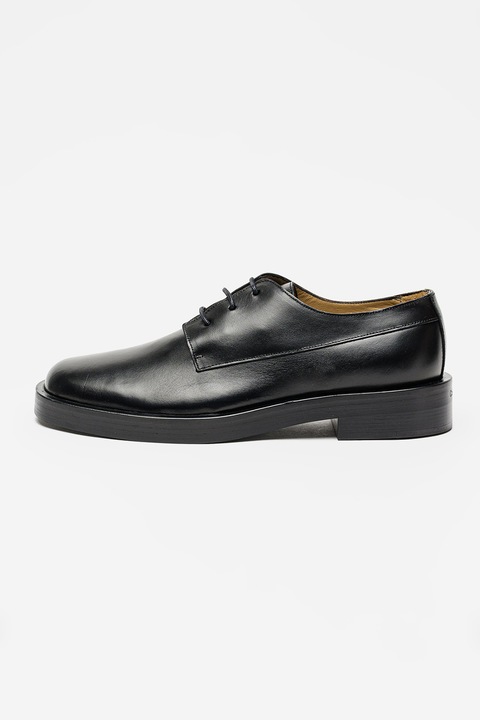 CALVIN KLEIN, Pantofi derby din piele, Negru
