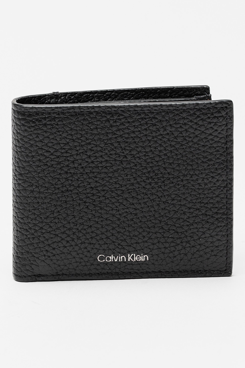 CALVIN KLEIN, Portofel din piele, Negru