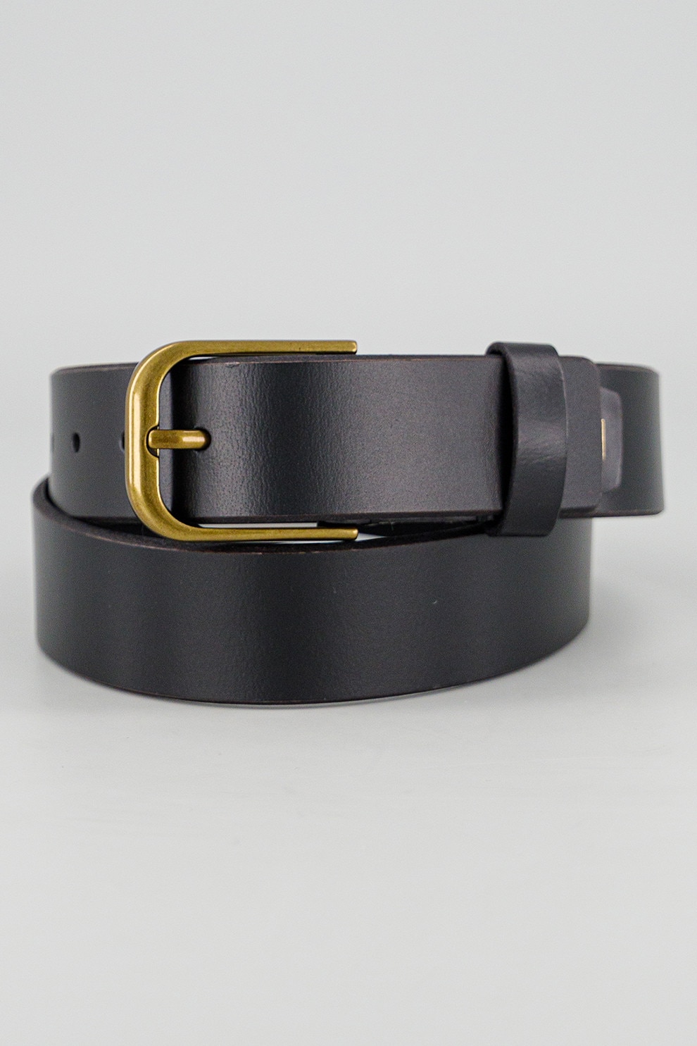 Tommy Jeans, Curea din piele Heritage, Negru, 100