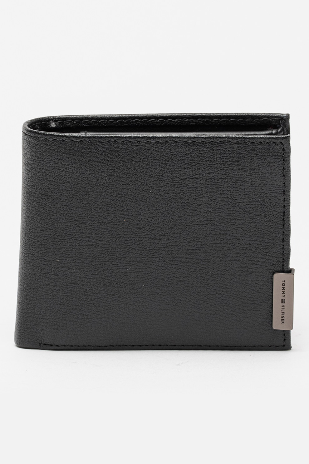 Tommy Hilfiger, Portofel pliabil din piele Hardware, Negru