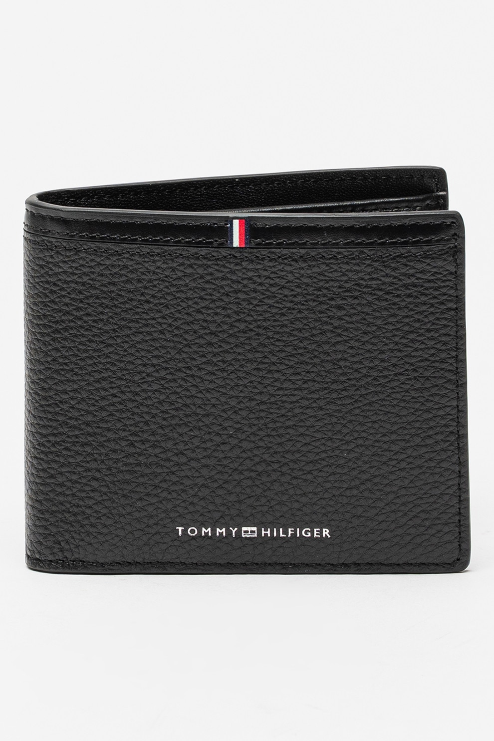Tommy Hilfiger, Portofel pliabil din piele Corporate, Negru