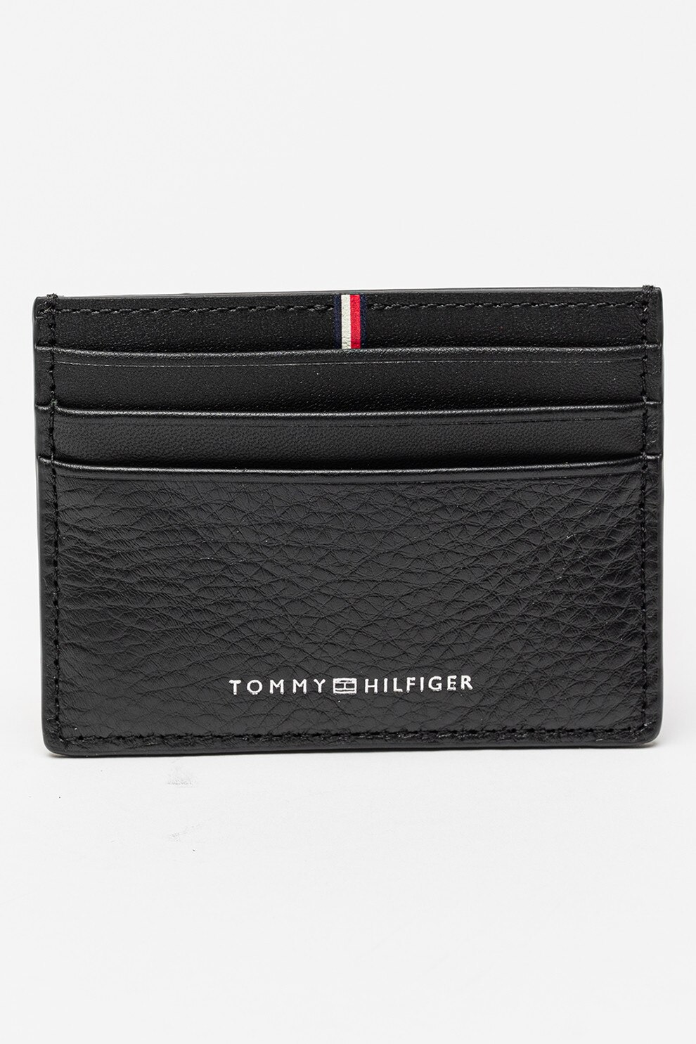 Tommy Hilfiger, Portcart din piele Corporate, Negru