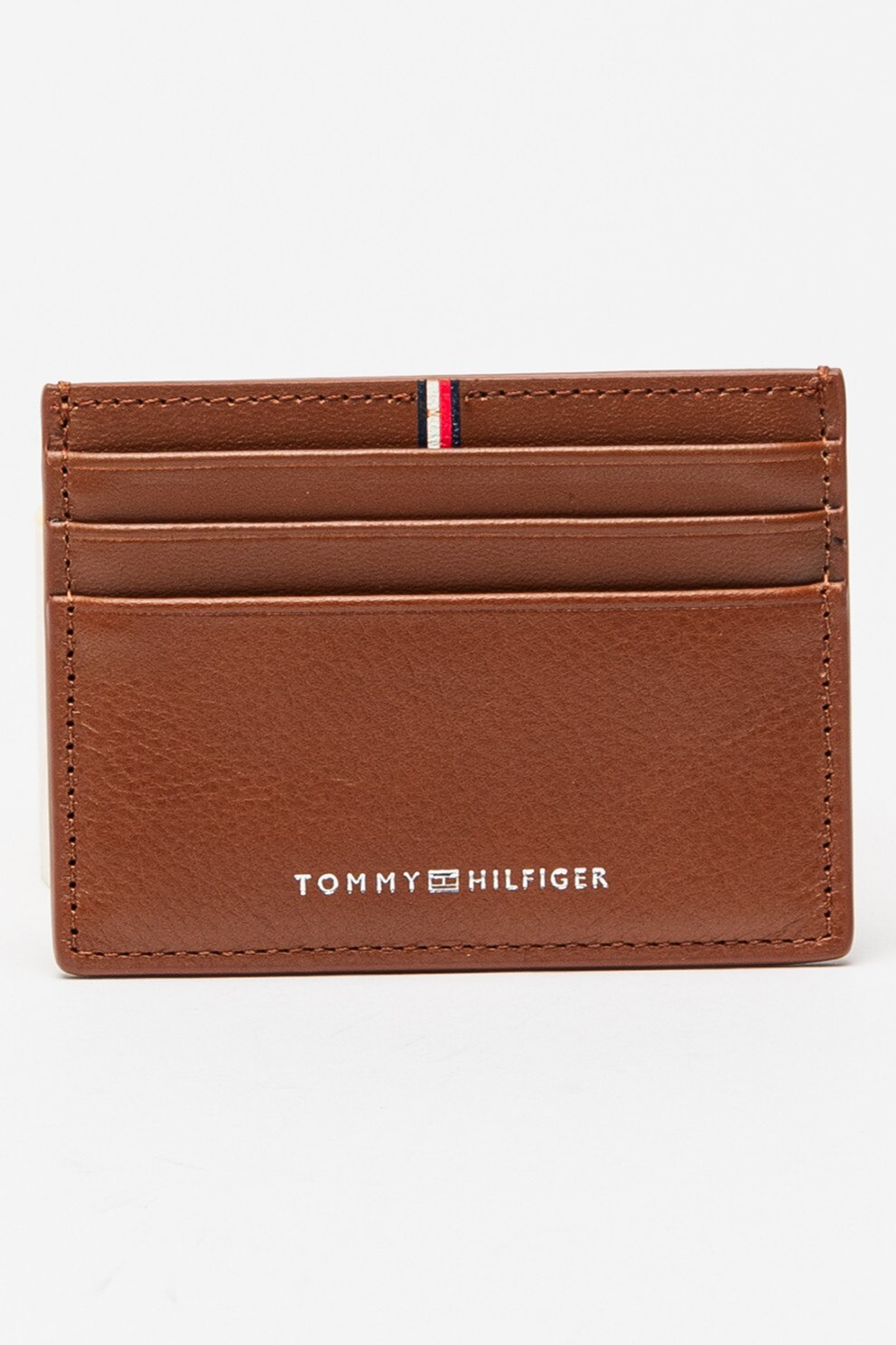 Tommy Hilfiger, Portcart din piele Corporate, Maro scortisoara
