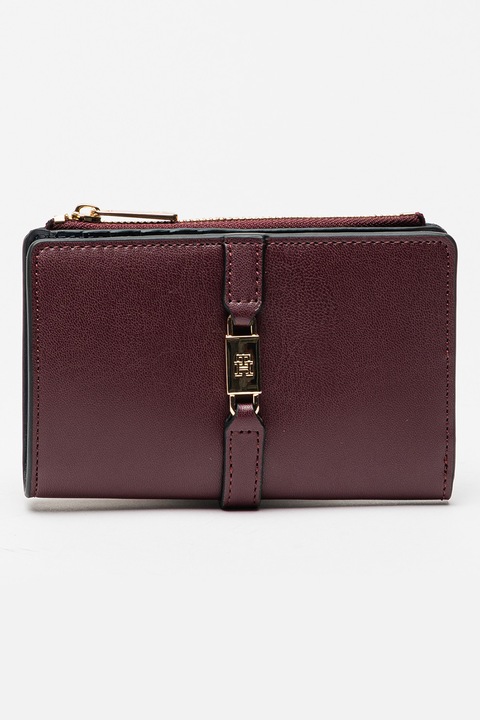 Tommy Hilfiger, Сгъваем портфейл от еко кожа, Тъмновиолетов