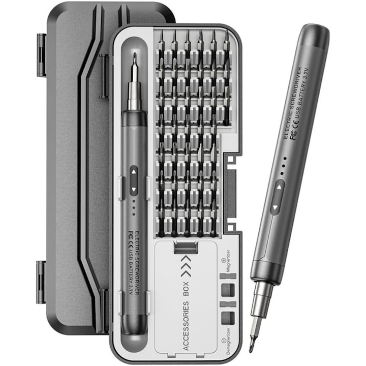 ElfAnt elektromos csavarhúzó, 46 az 1-ben, újratölthető, kicsi, 5V