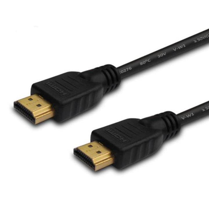 Cablu HDMI Savio CL-37 1m, negru, capete aurii
