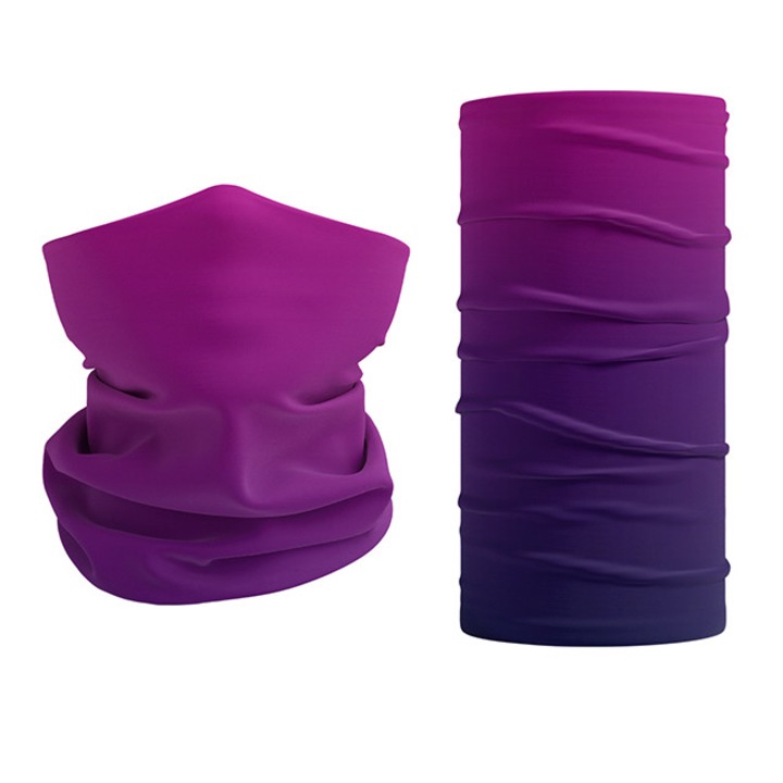 Bandana multifunctională unisex, poliester, roz închis, 100% respirabil, uscare rapidă