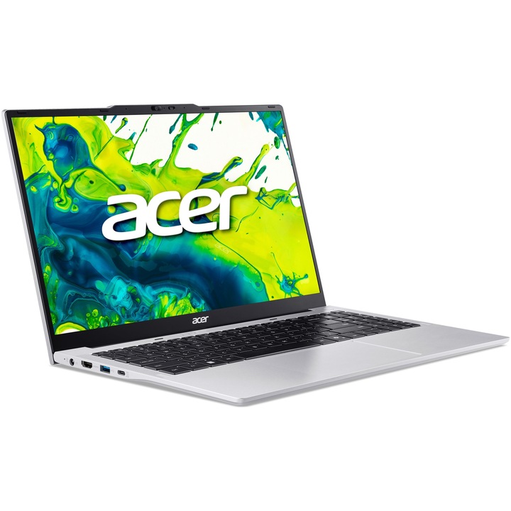 Laptop Acer Aspire Lite 15 AL15-72P cu procesor Intel Core i7-13620H, 15.6'', Full HD, 16GB RAM, 1TB SSD, Windows 11 Pro, Silver