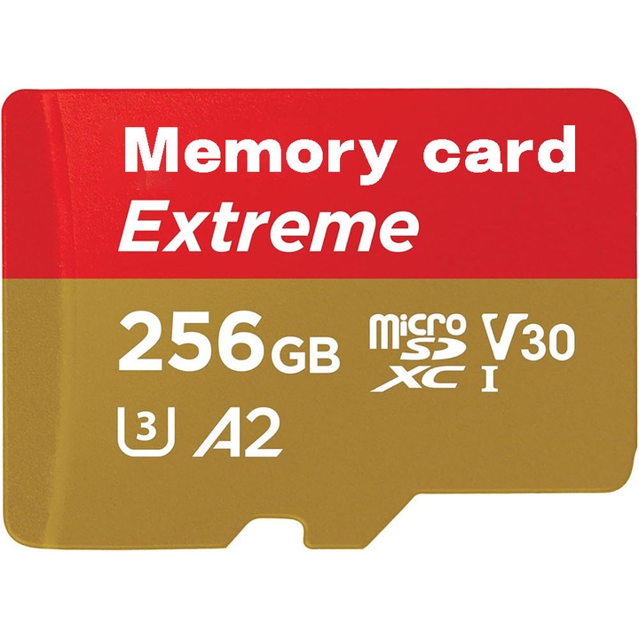 Card micro SDXC 256GB, U3, A2, 100MB/s, cu adaptor SD