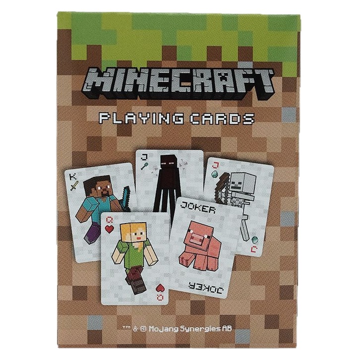 Joc de societate Minecraft, 2-4 jucatori, 10 ani si peste, verde, set complet