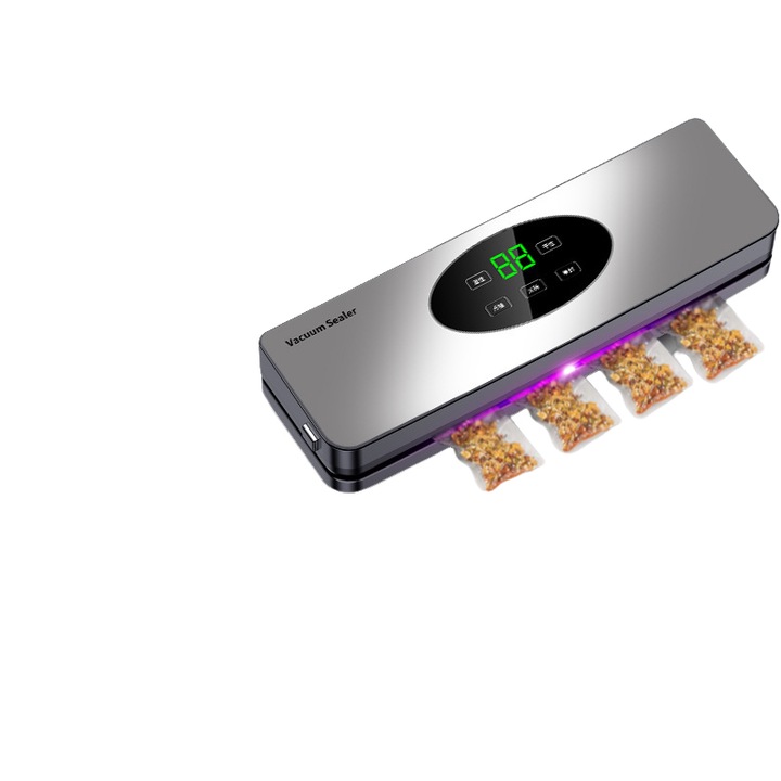 Aparat de vidat, 5 functii, 120W, 20 pungi de vidat, gri inchis