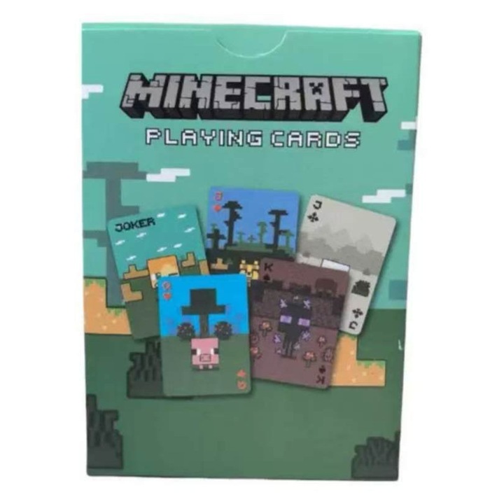 Joc de societate Minecraft Animals, 2-4 jucatori, 10 ani+, verde