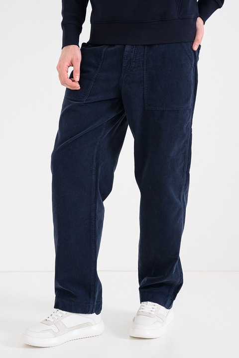 Tommy Hilfiger, Pantaloni drepti cu striatii, Bleumarin, W32-L32